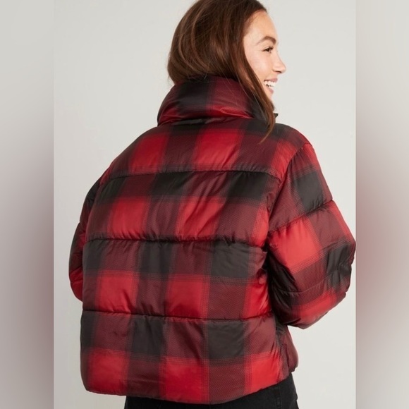 Old Navy Women's Water-Resistant Frost Free Short Puffer | Size L | Red - Picture 4 of 14